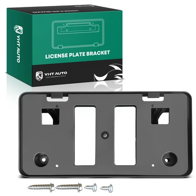 Front Textured Black License Plate Bracket