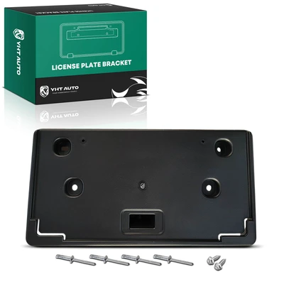 Front Black License Plate Bracket