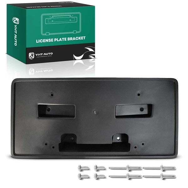 Front Black License Plate Bracket for Chevrolet Silverado 1500 14-15 with Hardware