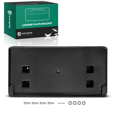 Front Black License Plate Bracket