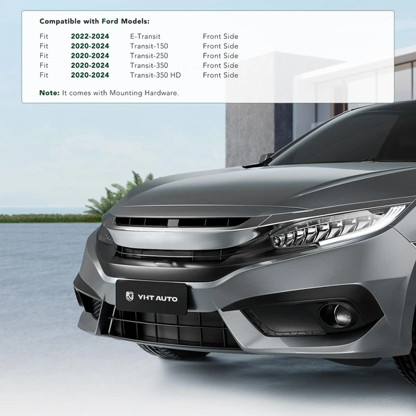 Front License Plate Bracket with Hardwares for Ford Transit-150 250 2020-2024