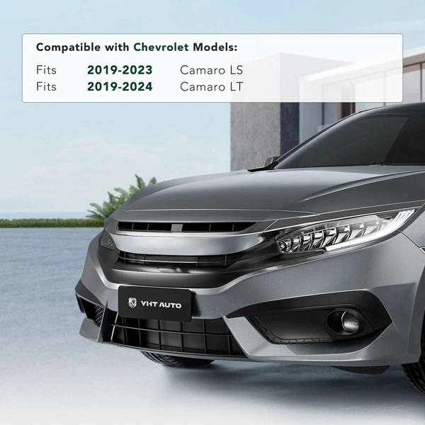 Front Black License Plate Bracket for 2019-2024 Chevrolet Camaro