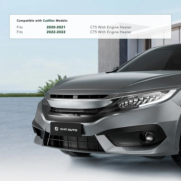 Front Black License Plate Bracket for Cadillac CT5 2020-2022 Sedan