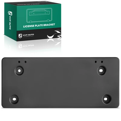 Front Black Plastic License Plate Bracket