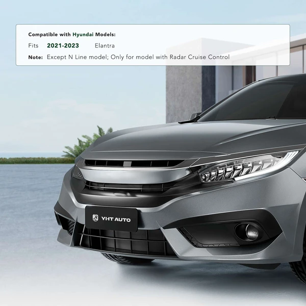 Front License Plate Bracket for Hyundai Elantra 2021-2023 PP Plastic