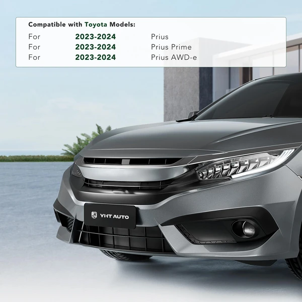 Front License Plate Bracket with Mounting Hardwares for 2023-2024 Toyota Prius AWD-e