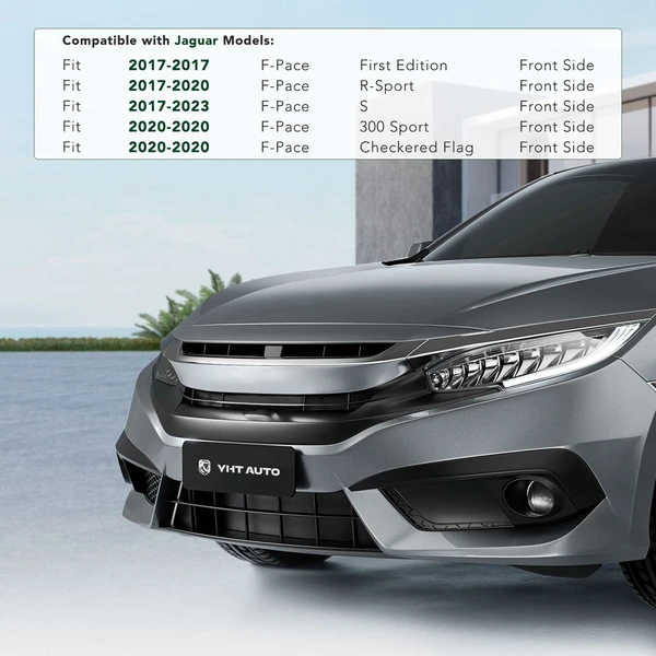 Front License Plate Bracket for 2017-2023 Jaguar F-Pace