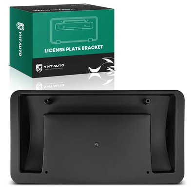 Front Black Plastic License Plate Bracket