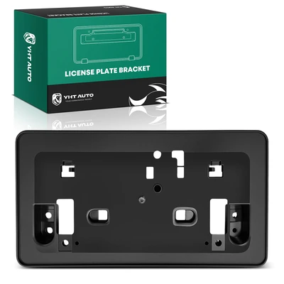 Front Black Plastic License Plate Bracket