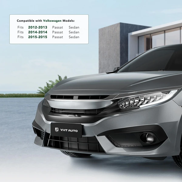 Front Plastic License Plate Bracket with Hardwares for 2012-2015 Volkswagen Passat