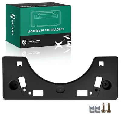 Front Black Plastic License Plate Bracket