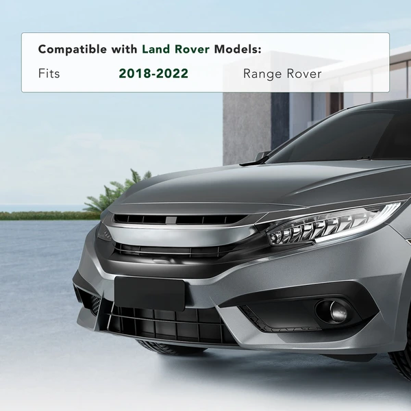 Front Black Plastic License Plate Bracket for Land Rover Range Rover 2018-2022