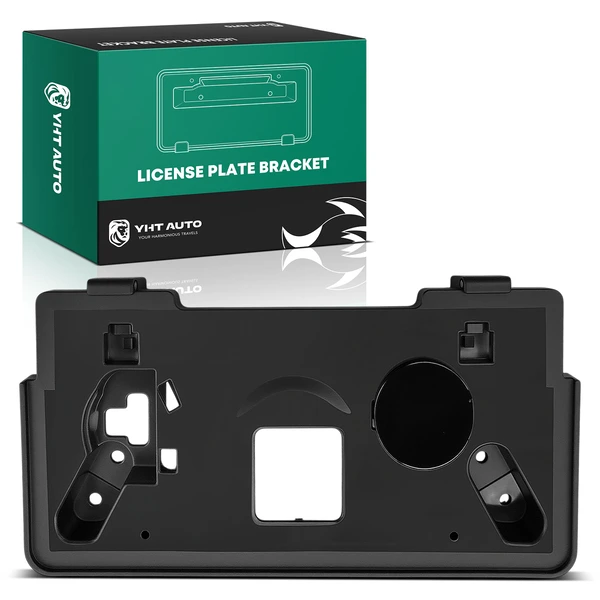 Front Black Plastic License Plate Bracket for Mazda 3 2012 2013 With Fog Light