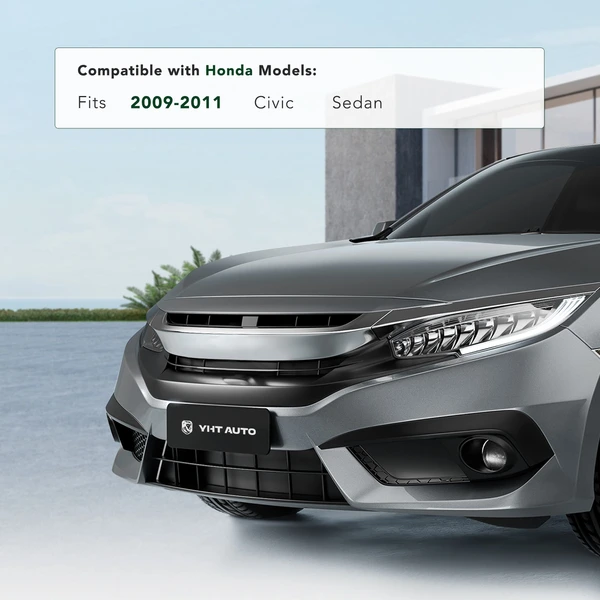 Front License Plate Bracket for Honda Civic 2009-2011 Sedan Plastic