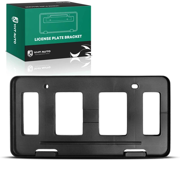 Front Plastic License Plate Bracket for Toyota Highlander 2011-2013 Black