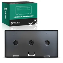 Front Black Plastic License Plate Bracket