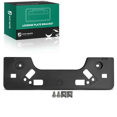 Front Black Plastic License Plate Bracket