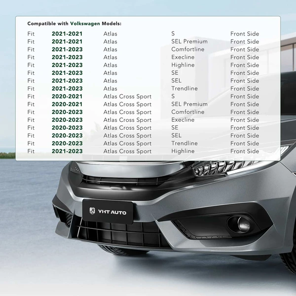 Front License Plate Bracket for 2021-2023 Volkswagen Atlas