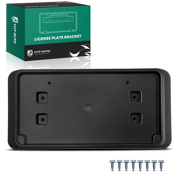 Front License Plate Bracket with Mounting Hardware for 2013-2018 Jeep Wrangler