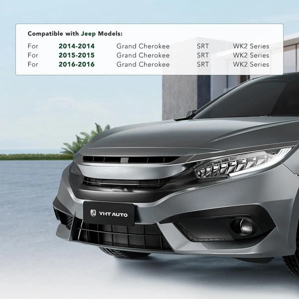 Front License Plate Bracket Hardware for 2014-2016 Jeep Grand Cherokee