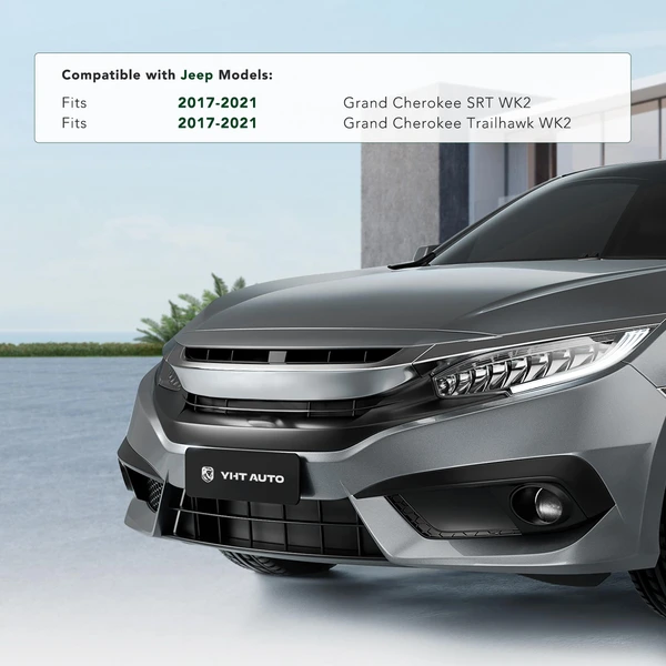 Front License Plate Bracket with Mounting Hardware for Jeep WK2 Grand Cherokee