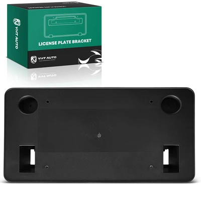 Front Black Plastic Bumper License Plate Bracket