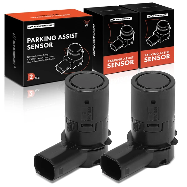 2 Pcs Front & Rear Parking Assist Sensor for 2009-2015 Jaguar XF