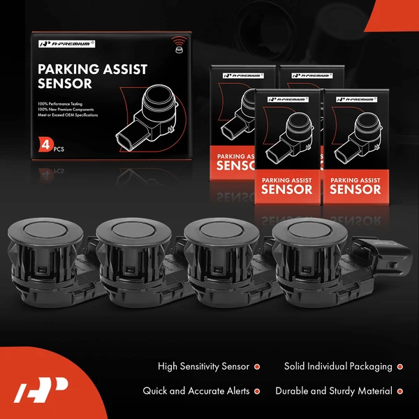 4 Pcs Parking Assist Sensor for Toyota RAV4 2014-2018 Tacoma Tundra