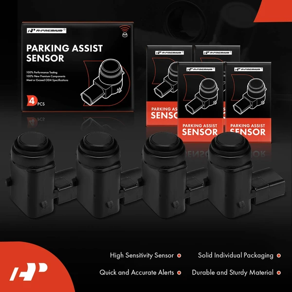 4 Pcs Front or Rear Parking Assist Sensor for VW Jetta 2005-2010 Golf Touareg Eos