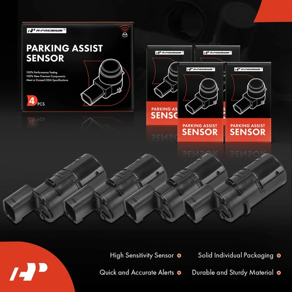 4 Pcs Front & Rear Parking Assist Sensor for Land Rover Range Rover 02-05