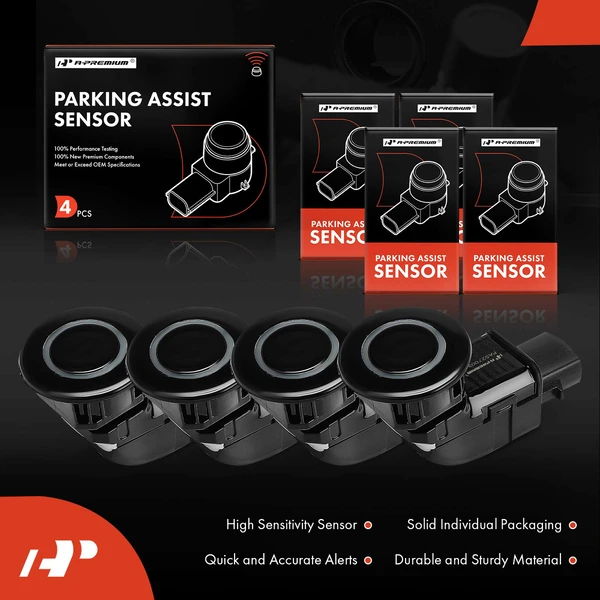 4 Pcs Front & Rear Parking Assist Sensor for Lexus LS430 01-06 Toyota Sienna