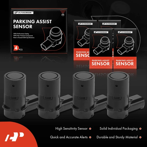 4 Pcs Parking Assist Sensor for Jaguar XF 2009-2015 XFR 2010-2015 XFR-S X-Type