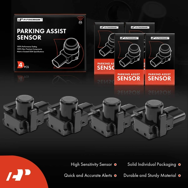 4 Pcs Front & Rear Parking Assist Sensor for Lexus GX460 2010-2013 RX350 Toyota