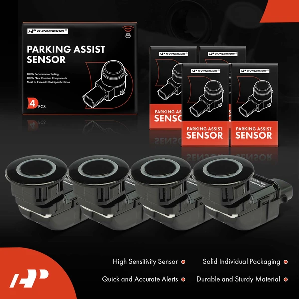 4 Pcs Front & Rear Outer Parking Assist Sensor for Toyota Sienna 2006-2010