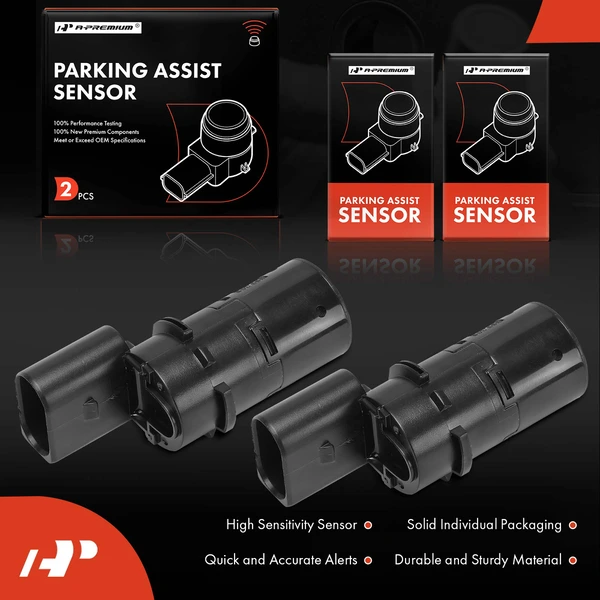 2 Pcs Rear Parking Assist Sensor for Audi A6 A6 Quattro 2006-2011 S6 2007-2011