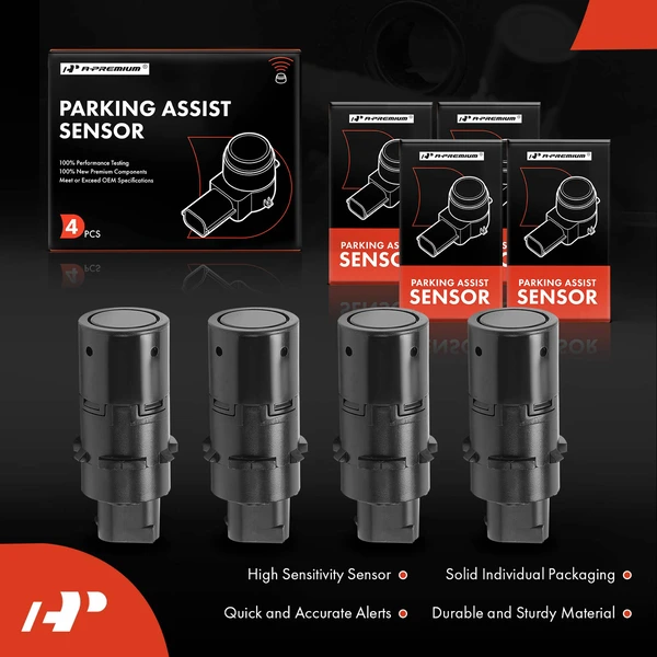 4 Pcs Parking Assist Sensor for Land Rover Range Rover Sport 2006-2009 LR3