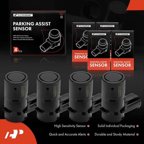 4 Pcs Front Parking Assist Sensor for Land Rover LR3 2005-2009 V6 4.0L V8 4.4L