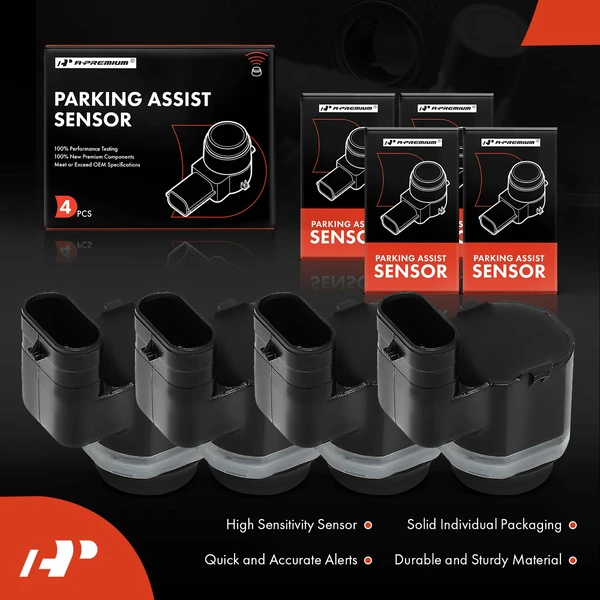 4 Pcs Parking Assist Sensor for BMW X5 X3 528i 535d 650i 740i 740Li