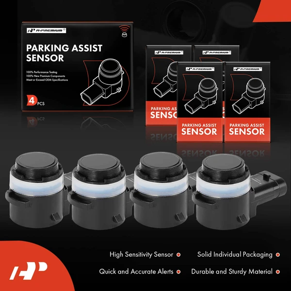 4 Pcs Parking Assist Sensor for Jeep Wrangler Gladiator 20-23 Ram