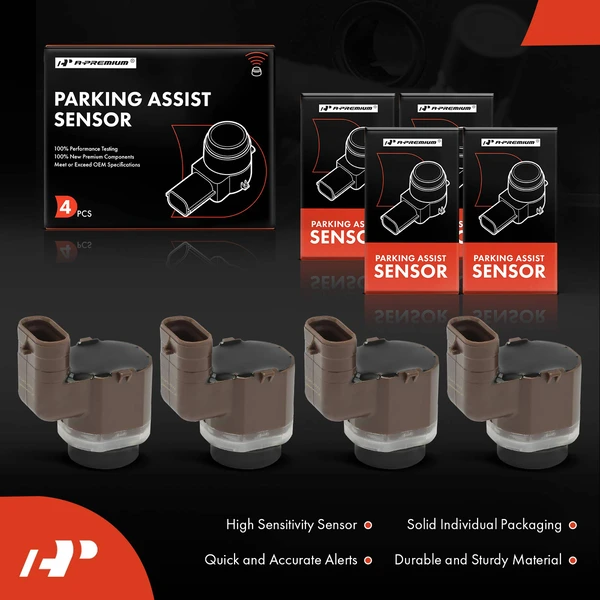 4 Pcs Parking Assist Sensor for BMW 528i 535i 550i X3 M5 M6