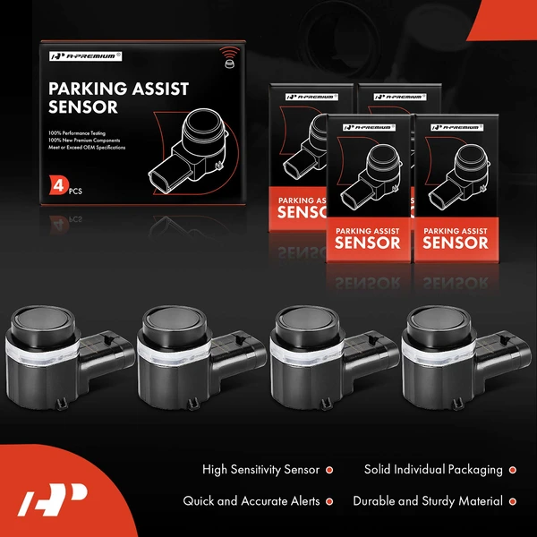 4 Pcs Front & Rear Parking Assist Sensor for Volvo XC90 2007-2014