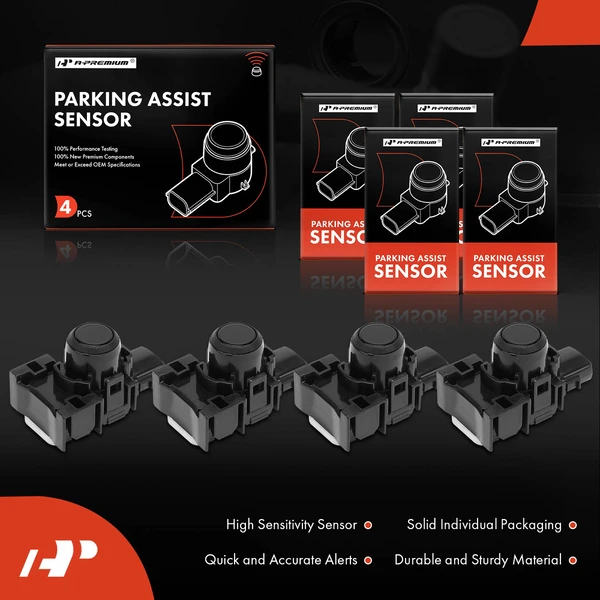 4 Pcs Parking Assist Sensor for Lexus IS F 11-14 IS250 IS350 10-15 Toyota