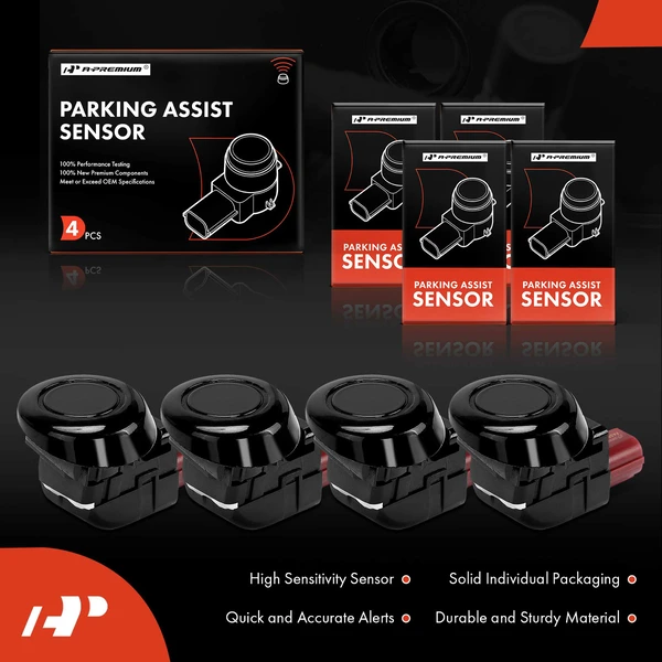 4 Pcs Front & Rear Parking Assist Sensor for Honda Odyssey 2005-2010 CR-V 2010-2013