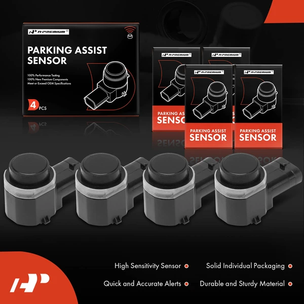 4 Pcs Parking Assist Sensor for Ford Escape C-Max Fiesta Jaguar XF