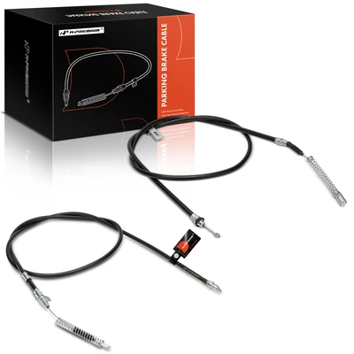 2 Pcs Rear Parking Brake Cable for 2001-2005 GMC Sierra 3500