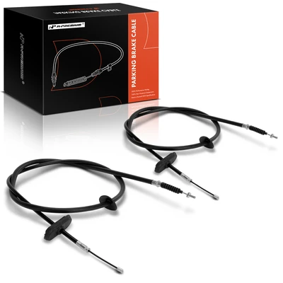 2 Pcs Rear Driver & Passenger Parking Brake Cable