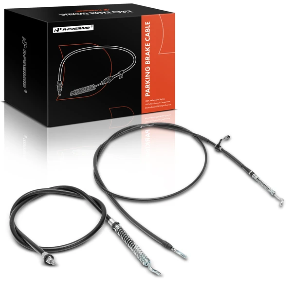 2 Pcs Rear Parking Brake Cable for 2003-2007 2009-2010 Dodge Ram 3500