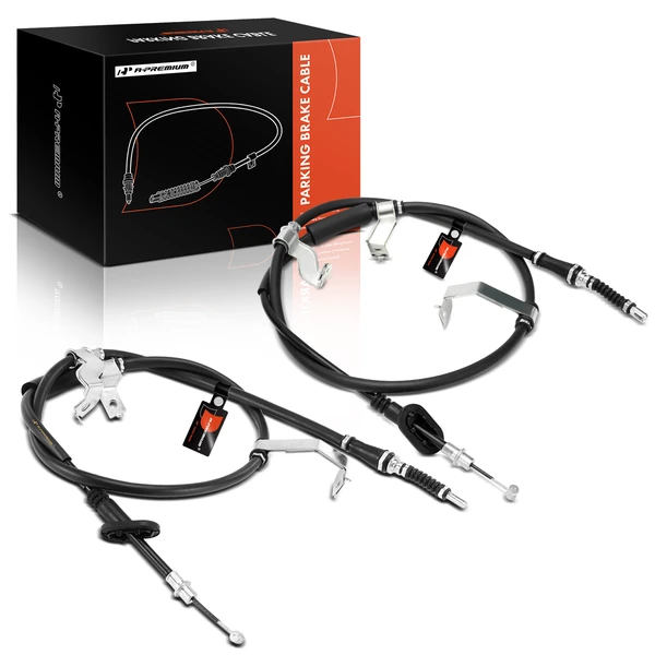 2 Pcs Rear Parking Brake Cable for Hyundai Tucson 05-09 2.0L 2.7L FWD