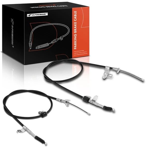 2 Pcs Rear Parking Brake Cable for Toyota Corolla 2003-2004 Built in Japan