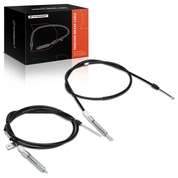 2 Pcs Rear Parking Brake Cable for 2009-2011 GMC Sierra 3500 HD